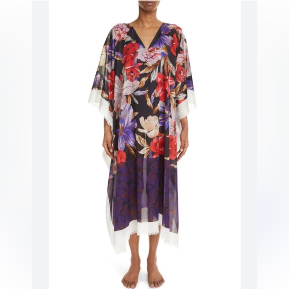 New with  tags Dries Van Noten cotton floral pattern kaftan/dress/cover-up.OSFA